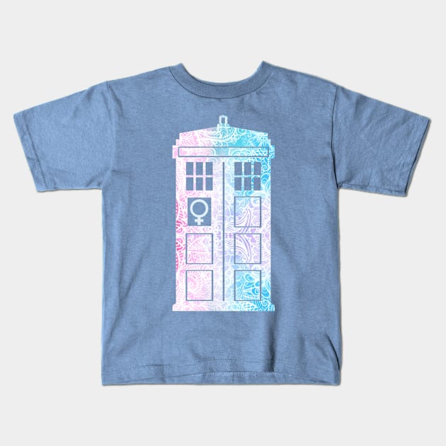 Time And Relative Dimension In Space Kids T-Shirt by selandrian